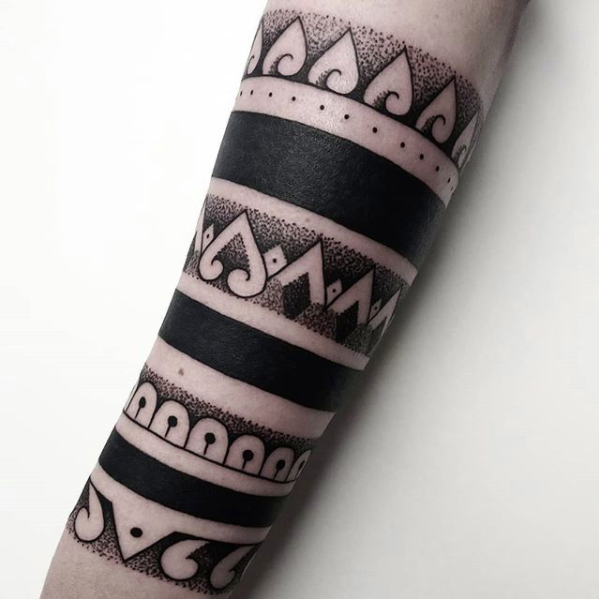 10hrs Permanent Full Hand Polynesian Tattoo