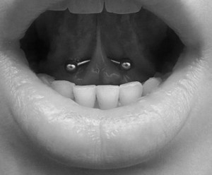 tongue piercing