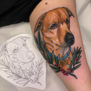 dog tattoo