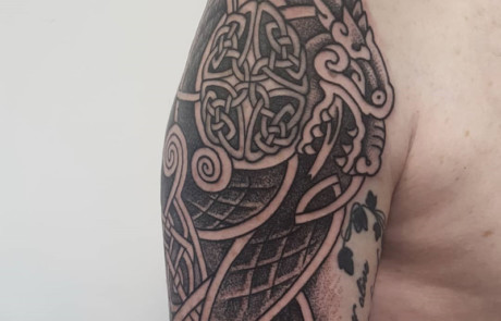 By Roche Celtic armor half sleeve  By Louder Than Bombs Tattoo  Facebook