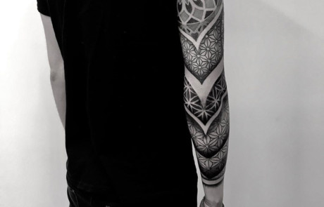 The Ink Factory Sleeve Tattoos (9) The Ink Factory black and white tattoo