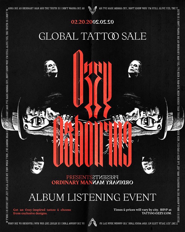 ozzy osbourne tattoo dublin