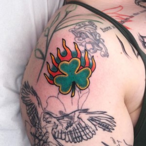 shamrock tattoo colour