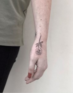 single needle tattoo