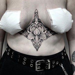 Underboob & Sternum Tattoos | The Ink Factory Tattoo Studio Dublin