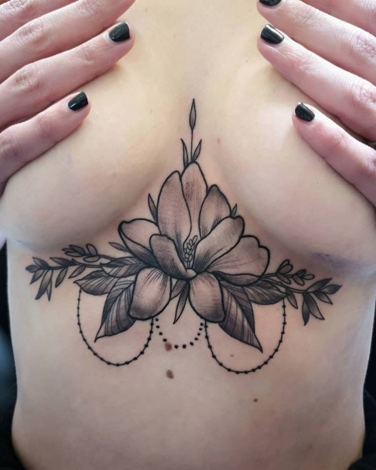 Loved doing this one Underboob flower ornament  Done at  studioxiiigallery              Studio XIII Gallery